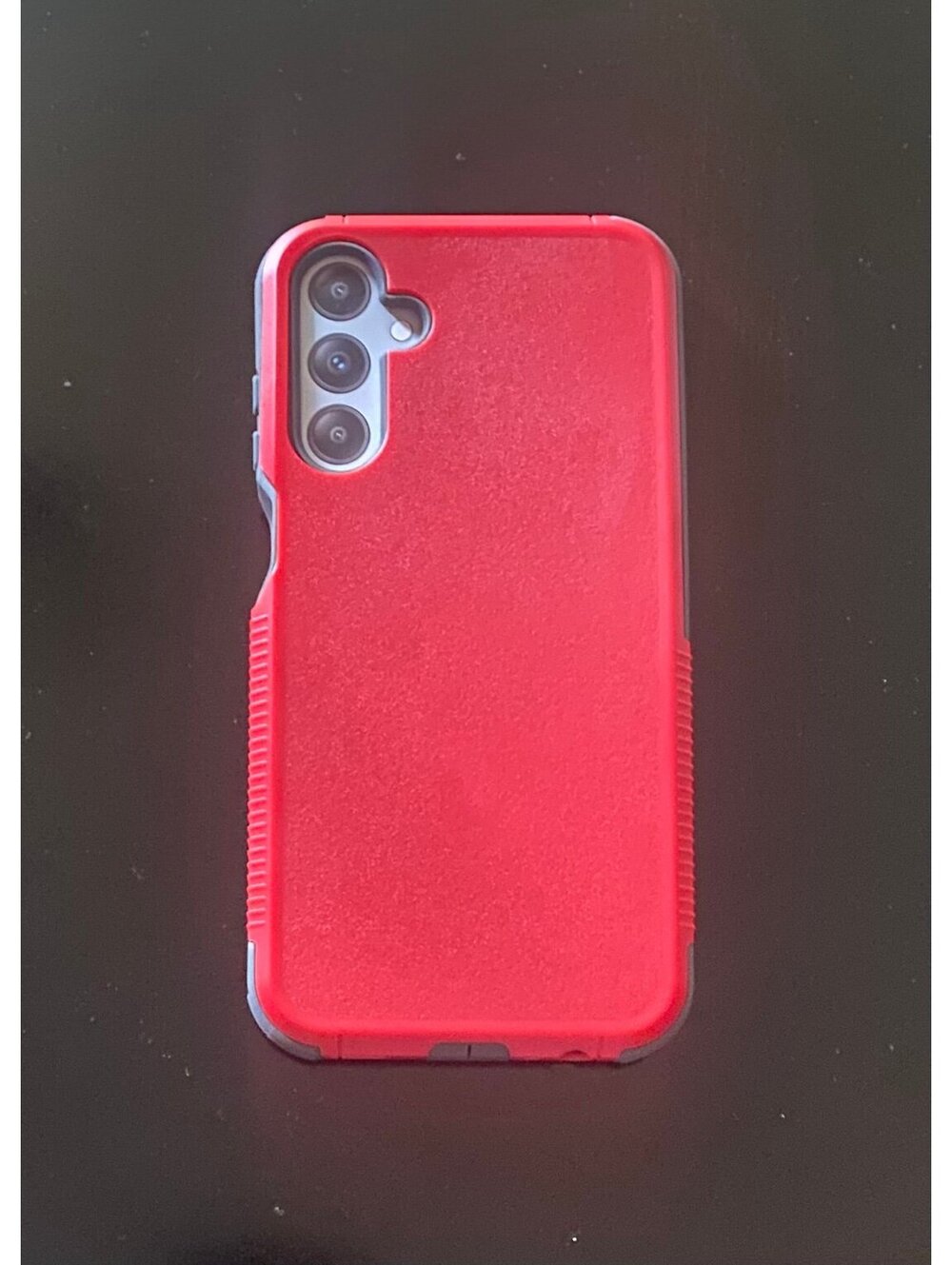 Onn Slim Rugged Case for Samsung Galaxy A15 5G Red/Gray